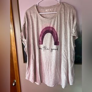 NWOT maurices “be the good” crew neck graphic tee